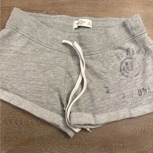 Abercrombie and fitch y2k low rise gray cotton shorts